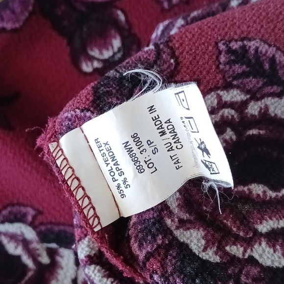 Max & Marcus Wine Red Floral Blouse - Picture 9 of 9